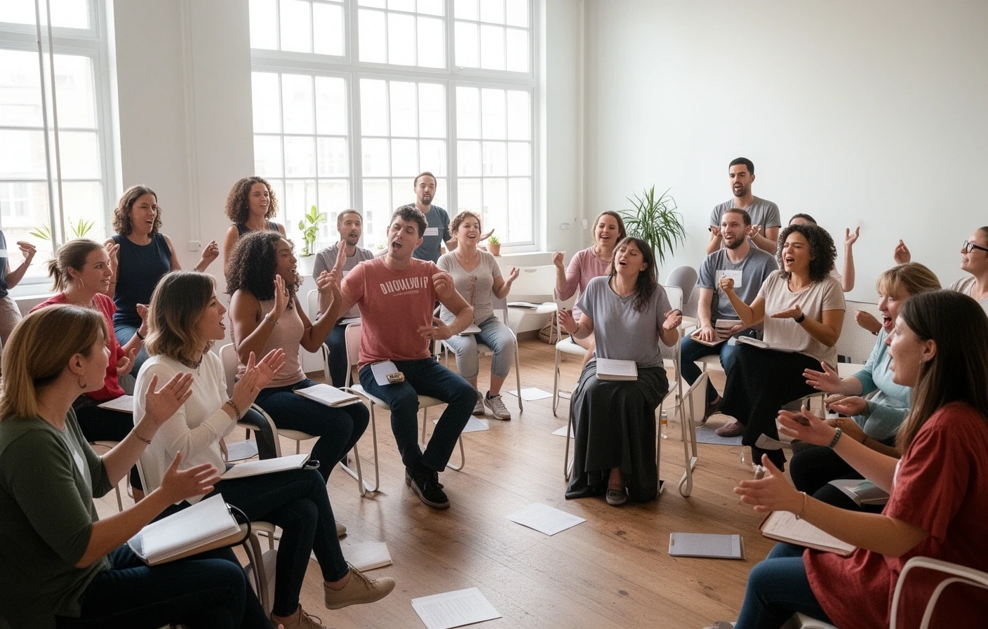 ボイスプロ塾ワークショップの様子